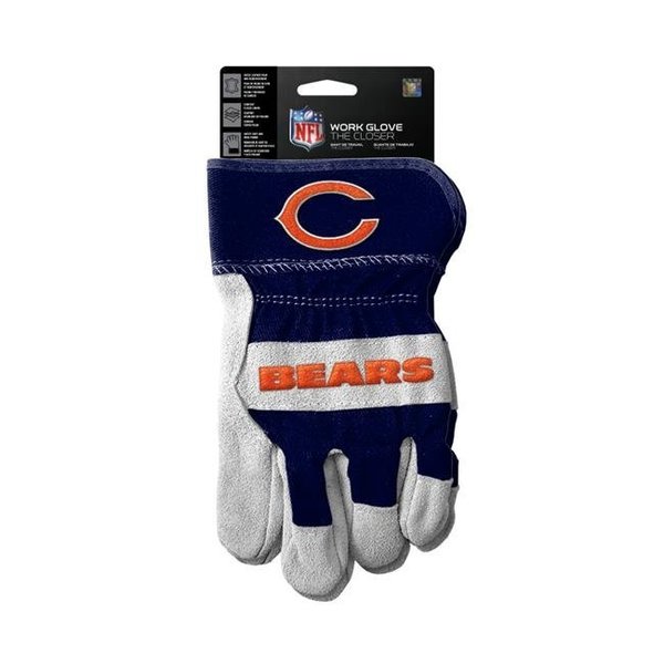 The Sports Vault The Sports Vault 7183101093 Chicago Bears the Closer Design Work Style Gloves 7183101093